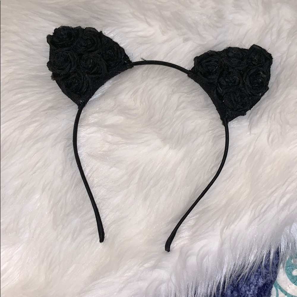 Flower ears headband